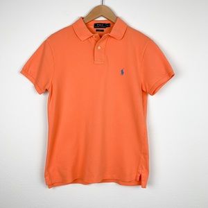 Polo Ralph Lauren Orange Short Sleeve Blue Logo